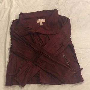 Audrey suede jacket from Marrakech, NWOT, maroon color, very soft, size L